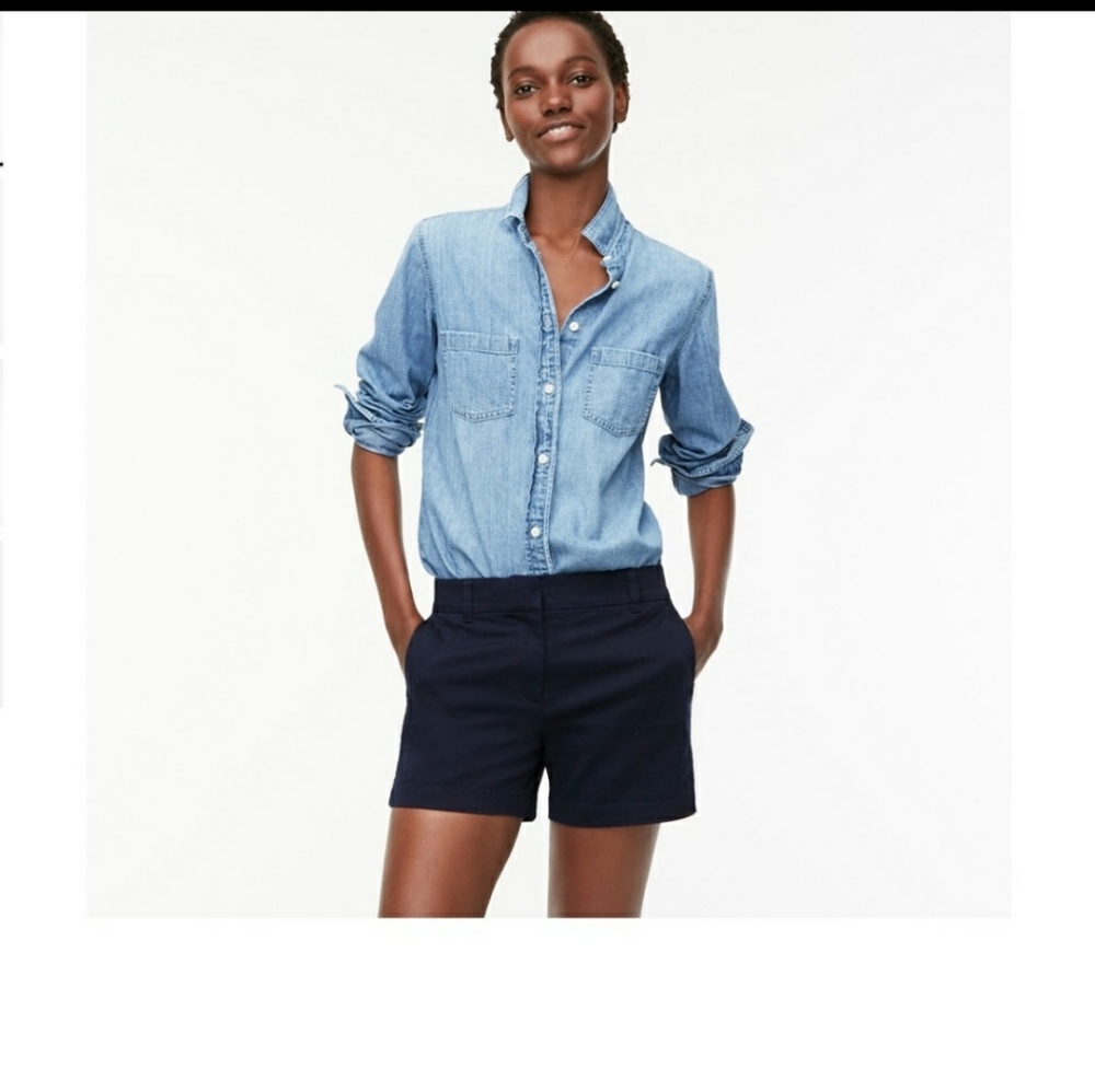 J Crew Women's Chino Shorts Sz 0 - Picture 1 of 5